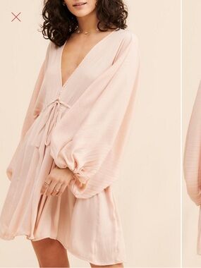 Free People Arzel Mini Dress - Blush